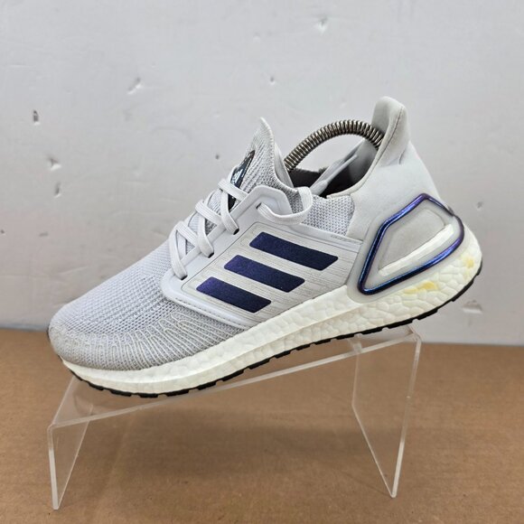 adidas UltraBoost 20 Women's 9 Dash Grey White Running Shoe Primeknit Boost - Picture 13 of 14